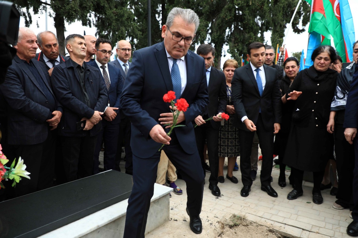 Vaqif Alıyevin qalıqları Gəncədə dəfn edildi - FOTOLAR